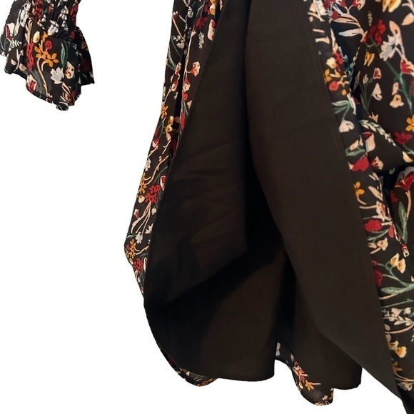 Rachel Rachel Roy Key Hole Floral Fully Lined Fit & Flare Dress - Picture 13 of 15